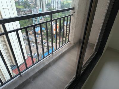 Balcony Image of 1090 Sq.ft 2 BHK Apartment / Flat for rent in National Trinity Paradise Phase 1, Shilphata Thane for Rs. 17500