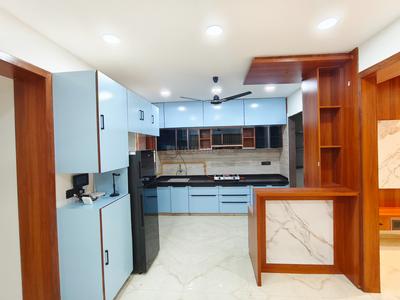 Kitchen Image of 2350 Sq.ft 3 BHK Apartment / Flat for rent in Radhe Infinity, Kudasan Gandhinagar for Rs. 60000