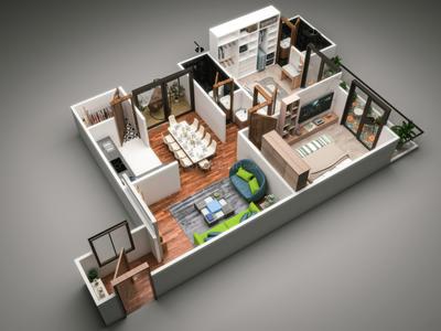 Image of 1200 Sq.ft 2 BHK Apartment / Flat for sale in Sky Deck, Bhawrasla, Indore for Rs. 6270000