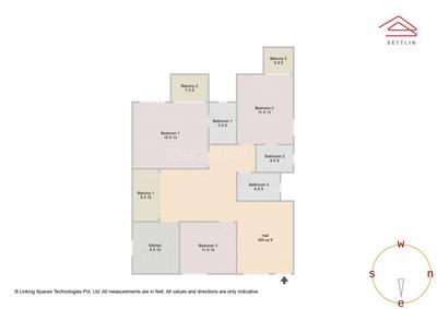 Image of 1585 Sq.ft 3 BHK Apartment / Flat for sale in Balagere, Bengaluru for Rs. 18100000