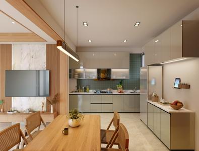 Kitchen Image of 1836 Sq.ft 3 BHK Apartment / Flat for sale in Avaska Meraki 86, Raysan Gandhinagar for Rs. 7344000