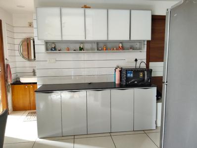 Kitchen Image of 663 Sq.ft 2 BHK Apartment / Flat for sale in Aashray Atulyam, Shilaj Ahmedabad for Rs. 7300000