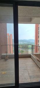 Balcony Image of 1032 Sq.ft 2 BHK Apartment / Flat for rent in Shapoorji Pallonji Joyville Sensorium, Maan Pune for Rs. 26000