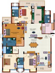 Image of 2955 Sq.ft 4 BHK Apartment / Flat for sale in Purvanchal Royal Park, Sector 137, Noida for Rs. 50000000