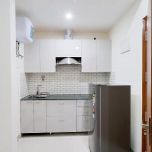 Kitchen Image of 250 Sq.ft 1 RK Apartment / Flat for rent in Sector 15 Gurgaon for Rs. 24000