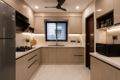 Kitchen Image of 1025 Sq.ft 2 BHK Apartment / Flat for sale in Raja Royal Orchids, Chandanagar Hyderabad for Rs. 8000000