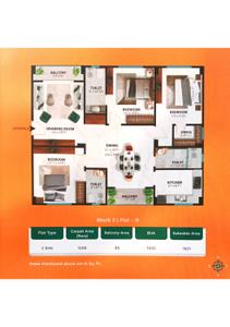 Image of 1988 Sq.ft 4 BHK Apartment / Flat for sale in Don Bosco Colony, Siliguri for Rs. 8946000
