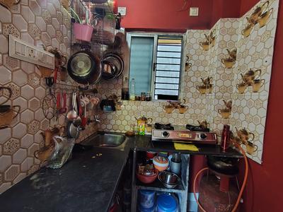 Kitchen Image of 450 Sq.ft 1 BHK Apartment / Flat for sale in Haltu Kolkata for Rs. 1350000