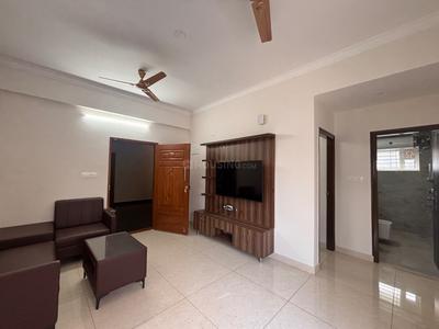 Hall Image of 650 Sq.ft 1 BHK Apartment / Flat for rent in Domlur Layout Bengaluru for Rs. 55000