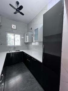 Kitchen Image of 1300 Sq.ft 2 BHK Builder Floor for rent in Chittaranjan Park New Delhi for Rs. 62000