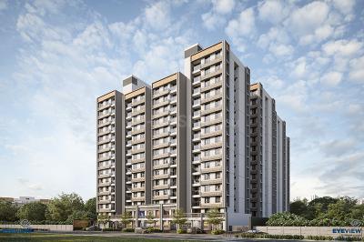 Building Image of 1300 Sq.ft 2 BHK Apartment / Flat for sale in Happy Uptown, Bopal Ahmedabad for Rs. 6000000