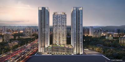 Image of 950 Sq.ft 2 BHK Apartment / Flat for rent in Sheth Zuri, Thane West, Thane for Rs. 45000