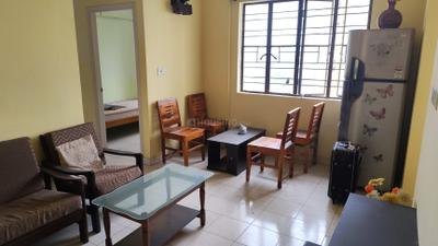 Living Room Image of 478 Sq.ft 1.5 BHK Apartment / Flat for rent in Hiland Willows, New Town Kolkata for Rs. 17000
