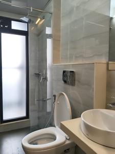 Common Bathroom One Image of 550 Sq.ft 2 BHK Apartment / Flat for sale in Sai Kutir Residency, Vikhroli East Mumbai for Rs. 10600000