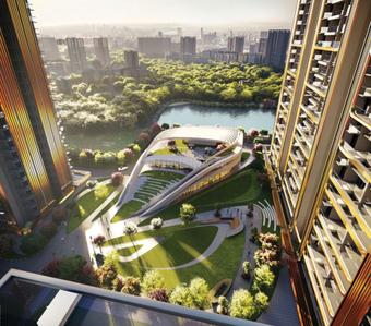 Balcony Image of 2300 Sq.ft 4 BHK Apartment / Flat for sale in M3M Crown, Sector 111 Gurgaon for Rs. 34500000