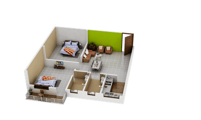 Image of 950 Sq.ft 2 BHK Builder Floor for sale in Narayanpur Anant, Muzaffarpur for Rs. 3650000