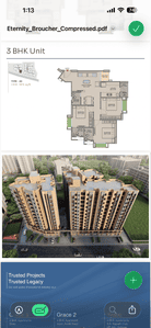Image of 1050 Sq.ft 2 BHK Apartment / Flat for sale in Sankalp Eternity, Shahibaug, Ahmedabad for Rs. 5100000