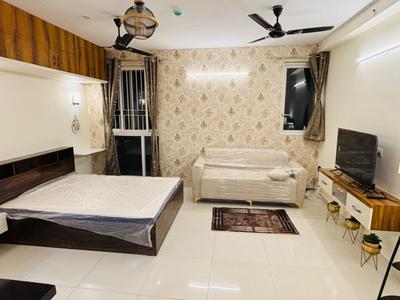 Bedroom Image of 560 Sq.ft 1 RK Apartment / Flat for rent in Paradise At Brigade Cornerstone Utopia, Varthur Bengaluru for Rs. 30000