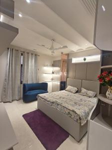 Bedroom Image of 900 Sq.ft 3 BHK Builder Floor for rent in S Gambhir The Swastik, Dwarka Mor New Delhi for Rs. 34000