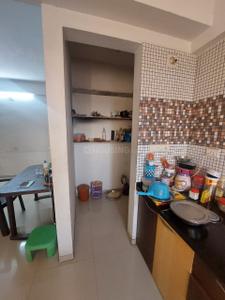 Kitchen Image of 810 Sq.ft 1.5 BHK Apartment / Flat for rent in Randesan Gandhinagar for Rs. 18000