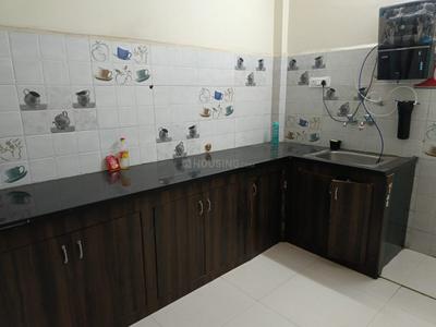 Kitchen Image of 500 Sq.ft 1 BHK Apartment / Flat for rent in Mahalakshmi Nagar Indore for Rs. 14000
