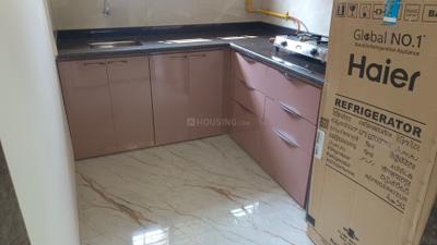 Kitchen Image of 638 Sq.ft 1 BHK Apartment / Flat for rent in Mahalakshmi Nagar Indore for Rs. 17000