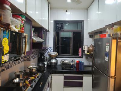 Kitchen Image of 530 Sq.ft 1 BHK Apartment / Flat for rent in Rutu Enclave, Kasarvadavali Thane for Rs. 18000