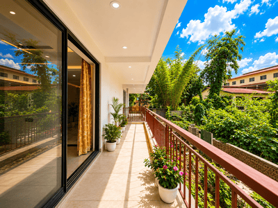Balcony Image of 2589 Sq.ft 3 BHK Apartment / Flat for sale in Dalanwala Dehradun for Rs. 29700000
