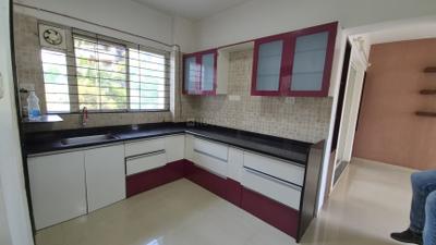 Kitchen Image of 1500 Sq.ft 3 BHK Apartment / Flat for rent in Venkateshwara Mirabel, Baner Pune for Rs. 50000