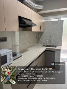 Kitchen Image of 900 Sq.ft 1 BHK Apartment / Flat for rent in Sector 46 Gurgaon for Rs. 40000
