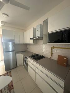 Kitchen Image of 600 Sq.ft 1 BHK Apartment / Flat for rent in L And T Raintree Boulevard, Sahakara Nagar Bengaluru for Rs. 45000