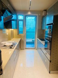 Kitchen Image of 1995 Sq.ft 3 BHK Apartment / Flat for sale in Krishna Atlantis Grand, Bhabat Zirakpur for Rs. 15000000