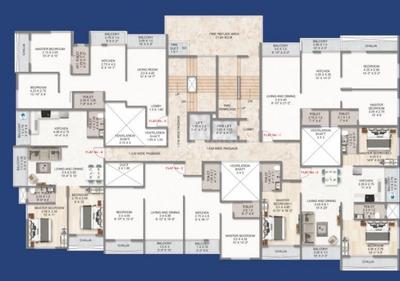 Image of 1700 Sq.ft 3 BHK Apartment / Flat for sale in Shree Saraswati Coral, Belapur CBD, Navi Mumbai for Rs. 20000000