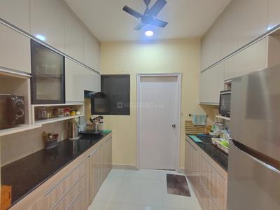 Kitchen Image of 1170 Sq.ft 3 BHK Apartment / Flat for rent in DTC Southern Heights, Joka Kolkata for Rs. 40000