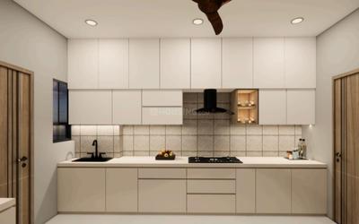 Kitchen Image of 2385 Sq.ft 3 BHK Apartment / Flat for sale in Sharnam Skyview, Kudasan Gandhinagar for Rs. 16000000