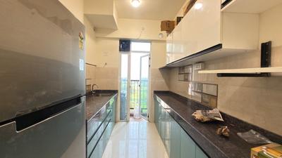 Kitchen Image of 900 Sq.ft 2 BHK Apartment / Flat for rent in Marathon Nexzone, Panvel Navi Mumbai for Rs. 27600
