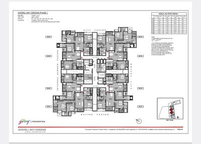 Image of 850 Sq.ft 3 BHK Apartment / Flat for sale in Godrej Sky Greens, Manjari Khurd, Pune for Rs. 10800000