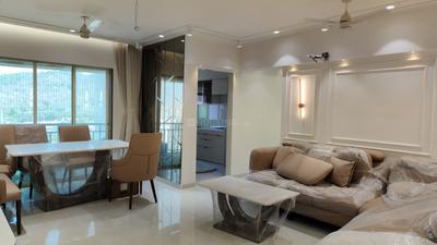 Living Room Image of 1000 Sq.ft 2 BHK Apartment / Flat for sale in Gaurav Purushottam Nayan, Kasarvadavali Thane for Rs. 8000000