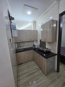 Kitchen Image of 600 Sq.ft 1 BHK Builder Floor for rent in Ramesh Nagar New Delhi for Rs. 18000