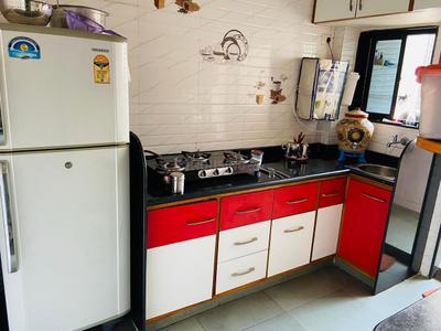 Kitchen Image of 1100 Sq.ft 2 BHK Apartment / Flat for rent in Ghatlodiya Ahmedabad for Rs. 16000
