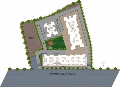 Image of 1285 Sq.ft 3 BHK Apartment / Flat for sale in Kiran Swastik, Sus, Pune for Rs. 9300000