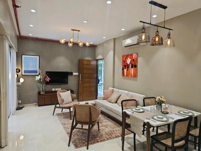 Living Room Image of 650 Sq.ft 2 BHK Apartment / Flat for sale in Shapoorji Pallonji The Canvas Residences, Sewri Mumbai for Rs. 24400000