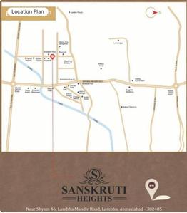 Image of 1215 Sq.ft 3 BHK Apartment / Flat for sale in Lambha, Ahmedabad for Rs. 3500000
