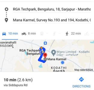 Image of 1315 Sq.ft 3 BHK Apartment / Flat for sale in Mana Karmel, Carmelaram, Bengaluru for Rs. 9500000