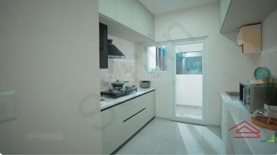 Kitchen Image of 1805 Sq.ft 3 BHK Apartment / Flat for sale in TVS Isle Of Trees by TVS Emerald Limited, Jakkur Bengaluru for Rs. 30600000
