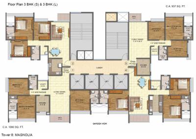 Image of 565 Sq.ft 1.5 BHK Apartment / Flat for sale in Runwal Forest Tower 1 To 4, Kanjurmarg West, Mumbai for Rs. 10500000