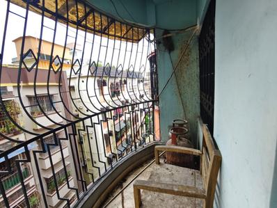Balcony Image of 1700 Sq.ft 3 BHK Apartment / Flat for sale in Nagerbazar Kolkata for Rs. 6800000