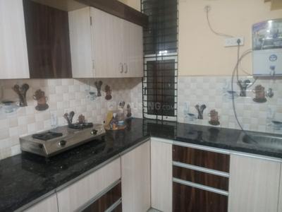 Kitchen Image of 600 Sq.ft 1 BHK Apartment / Flat for rent in JRK Ghanshyam Castle, Shri Nagar Indore for Rs. 18000