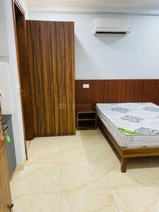 Bedroom Image of 600 Sq.ft 1 RK Builder Floor for rent in Sector 52 Gurgaon for Rs. 18000