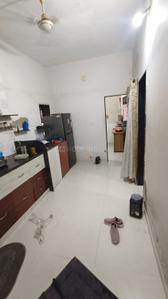 Kitchen Image of 950 Sq.ft 1.5 BHK Apartment / Flat for rent in Prahlad Nagar Ahmedabad for Rs. 25000